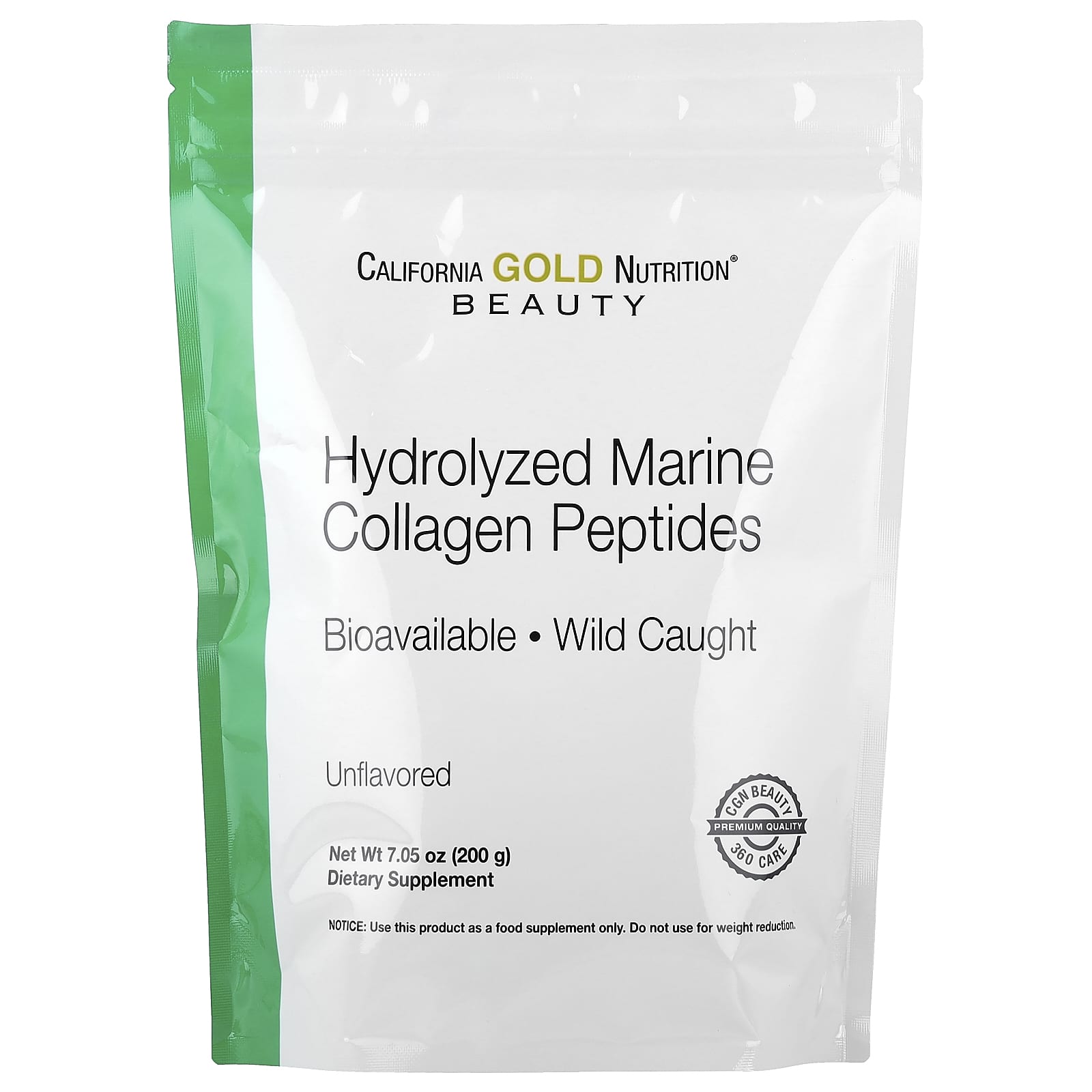 California Gold Nutrition Hydrolyzed Marine Collagen Peptides 200 g