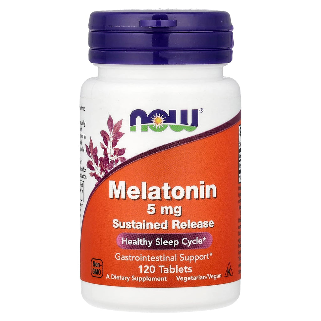 NOW Foods Mélatonine 5 mg – 120 Capsules Végétales