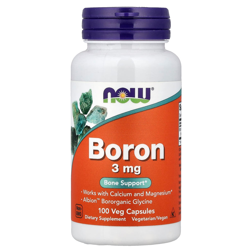 NOW Foods Bore 3 mg – 100 Capsules Végétariennes