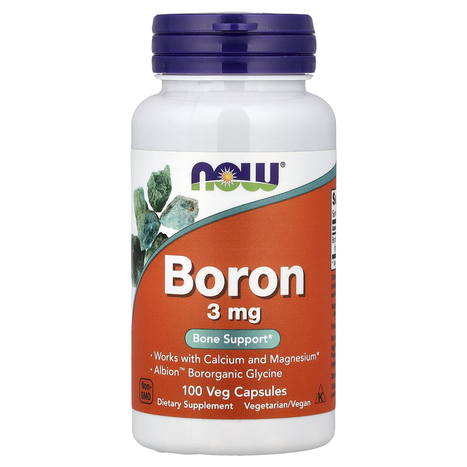NOW Foods Bore 3 mg – 100 Capsules Végétariennes
