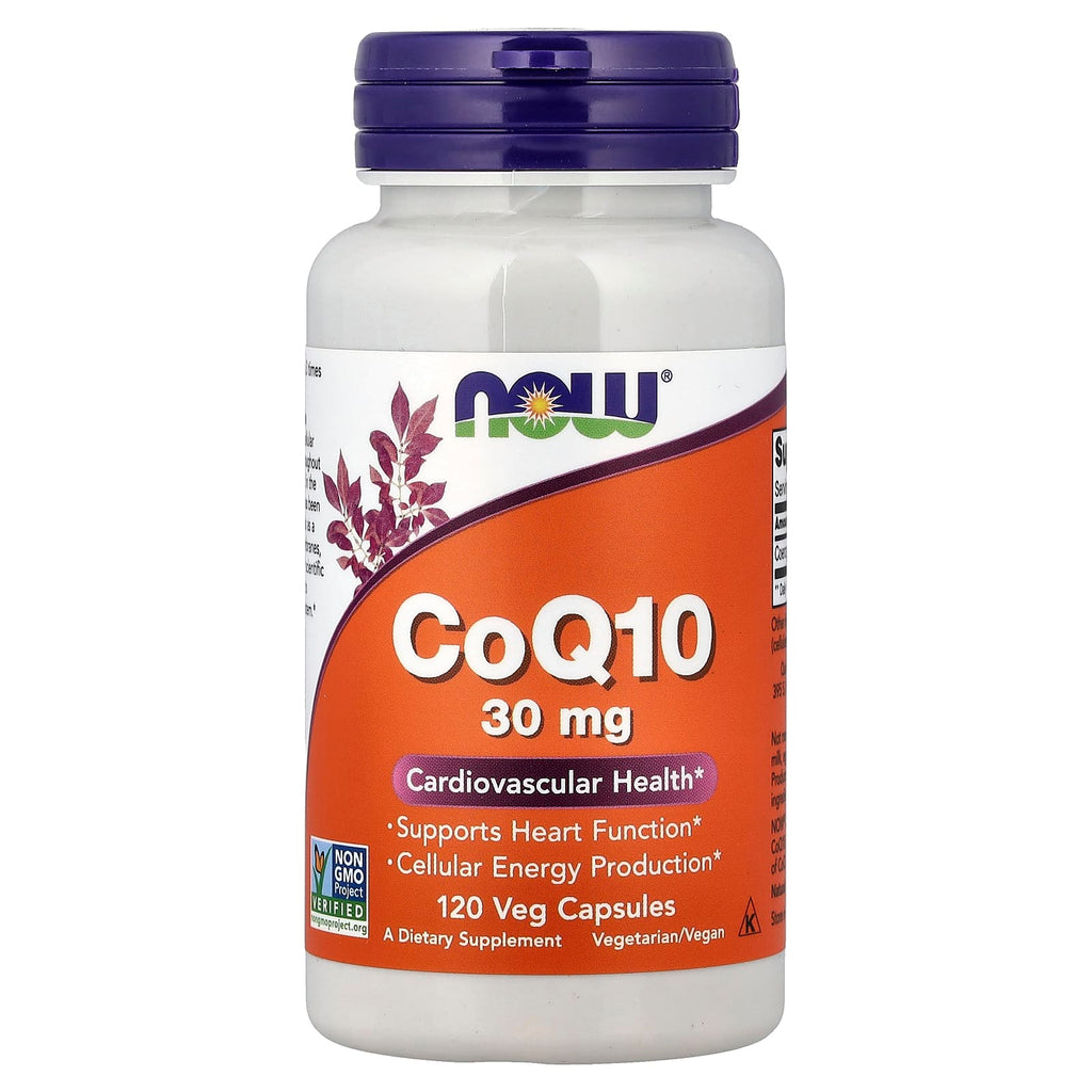 NOW Foods CoQ10 30 mg – 120 Gélules Végétales