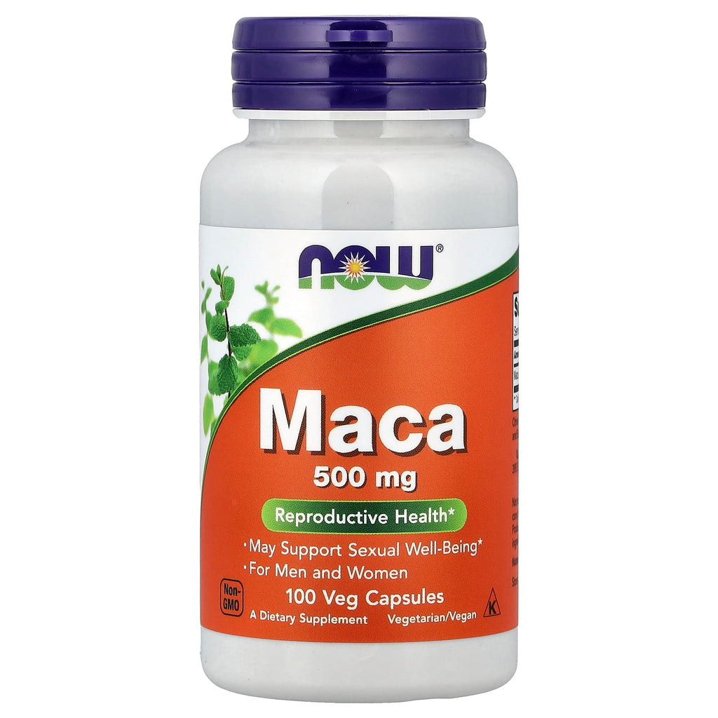 NOW Foods Maca 500 mg – 100 Capsules Végétariennes