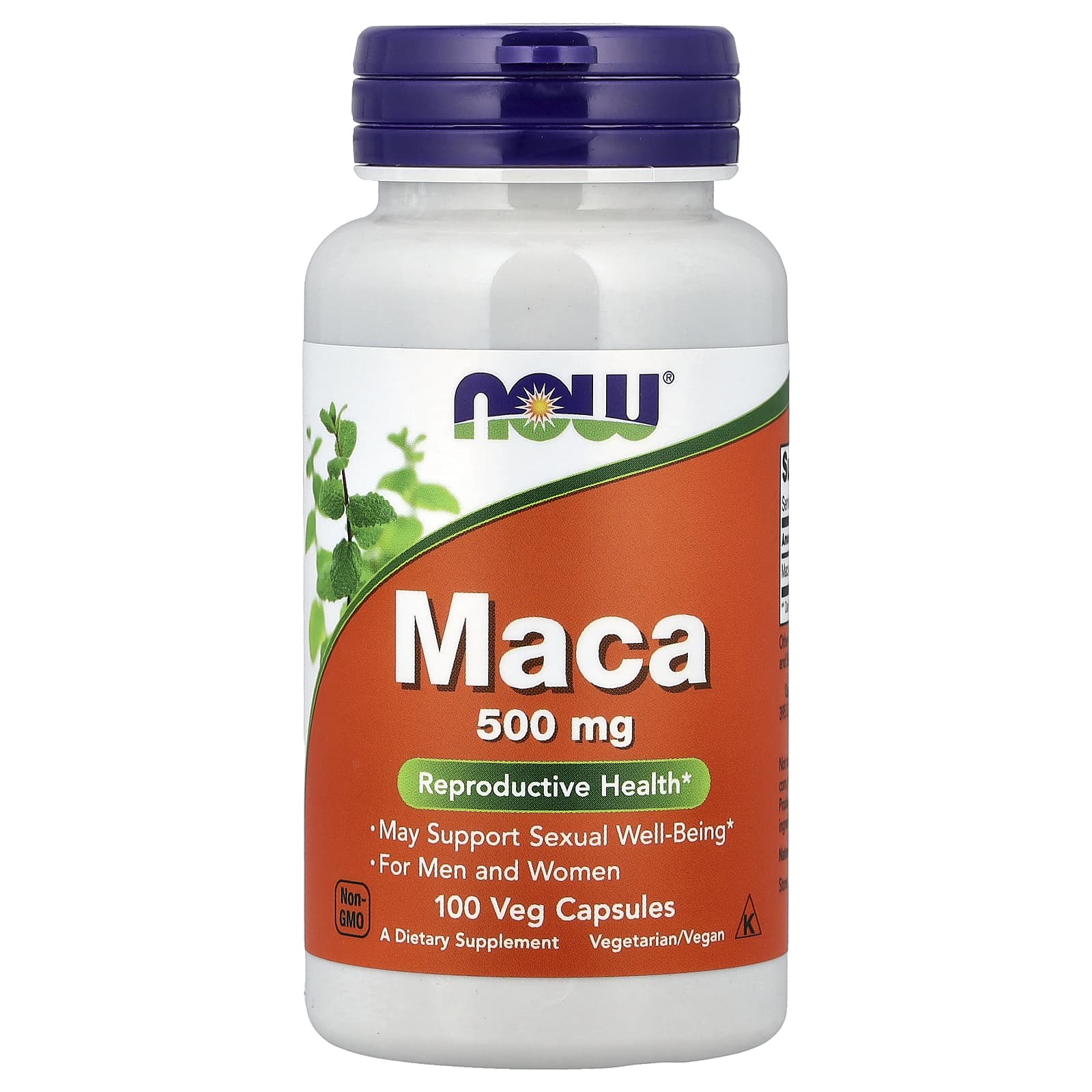 NOW Foods Maca 500 mg – 100 Capsules Végétariennes