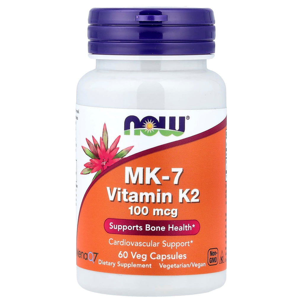 NOW Foods Vitamine K-2 MK-7 Extrapuissante 100 mcg – 60 Capsules Végétariennes