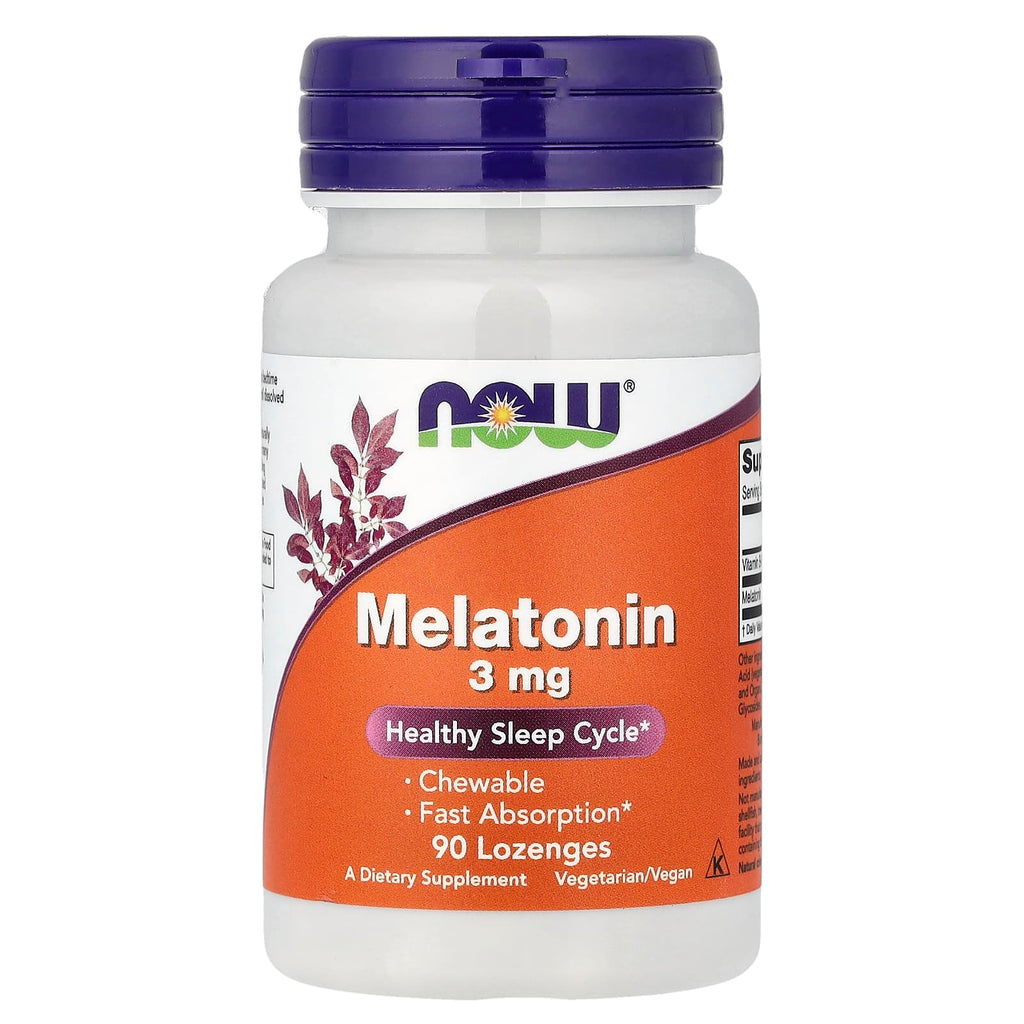 NOW Foods Mélatonine 3 mg – 90 Pastilles