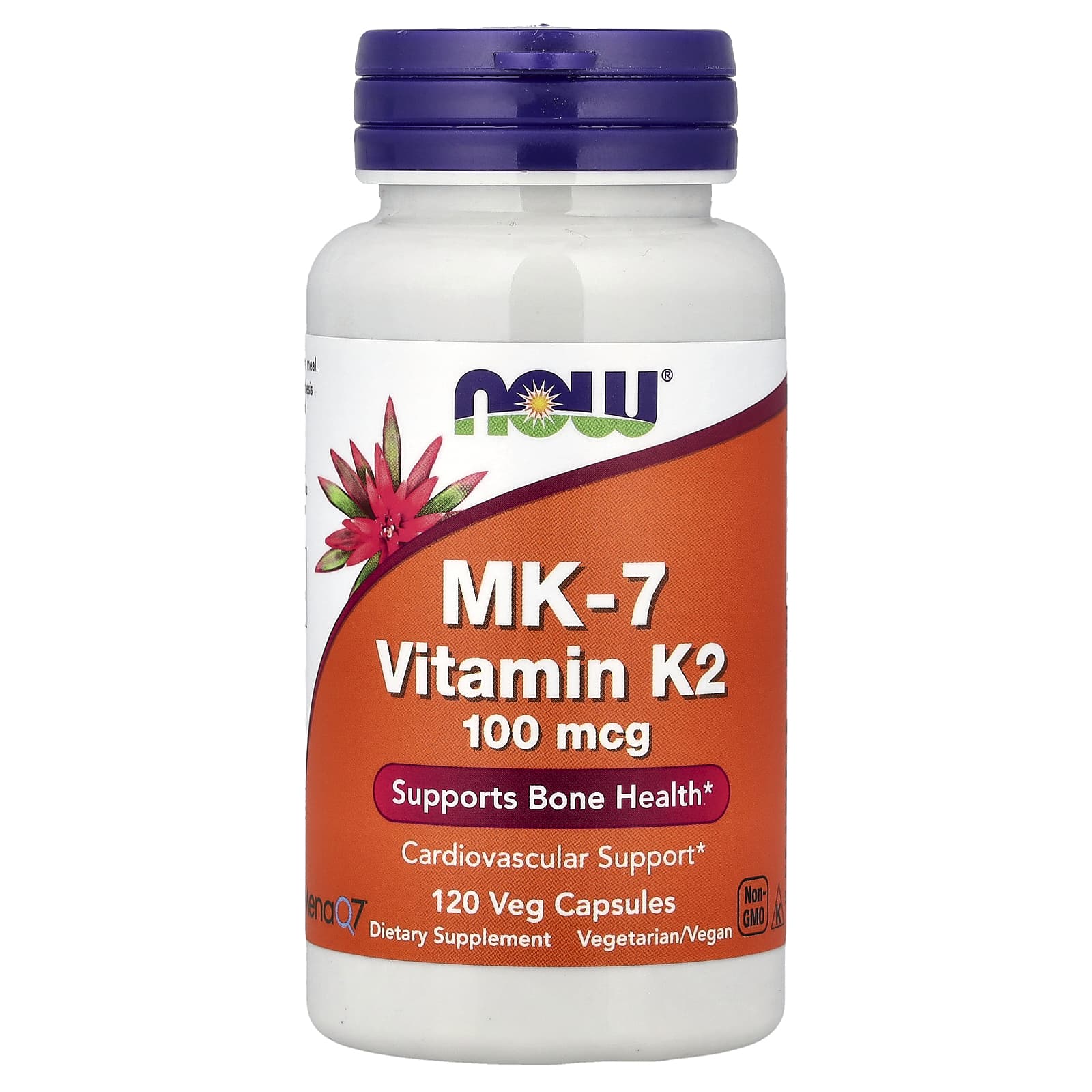 NOW Foods Vitamine K-2 MK-7 Extrapuissante 100 mcg – 120 Capsules Végétariennes
