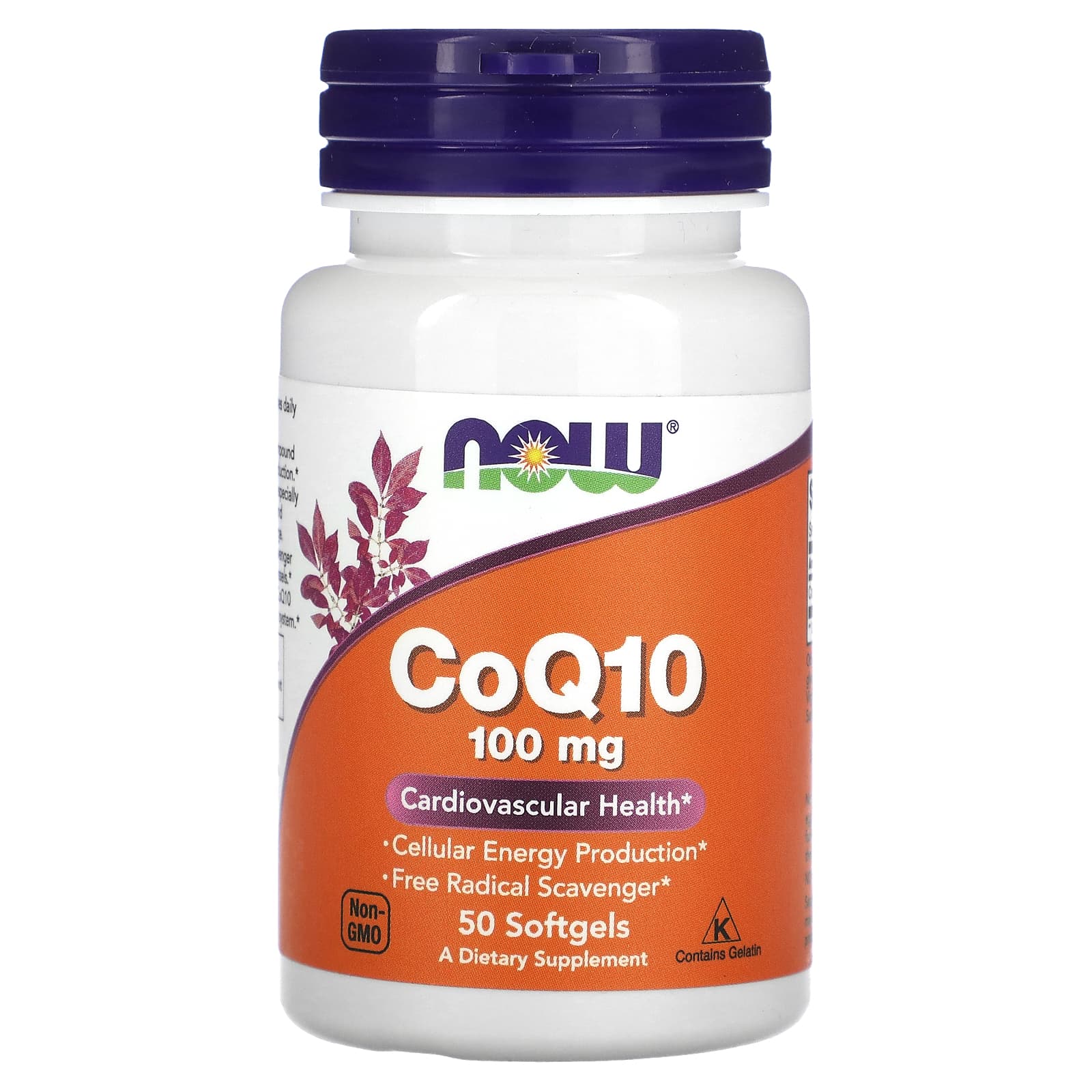 NOW Foods CoQ10 100 mg – 50 Capsules à Enveloppe Molle