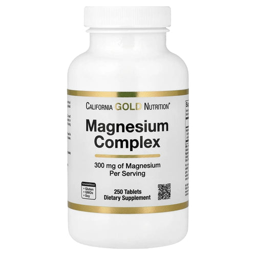 California Gold Nutrition Magnesium Complex 300 mg – 250 comprimés (Tablets) – photo produit