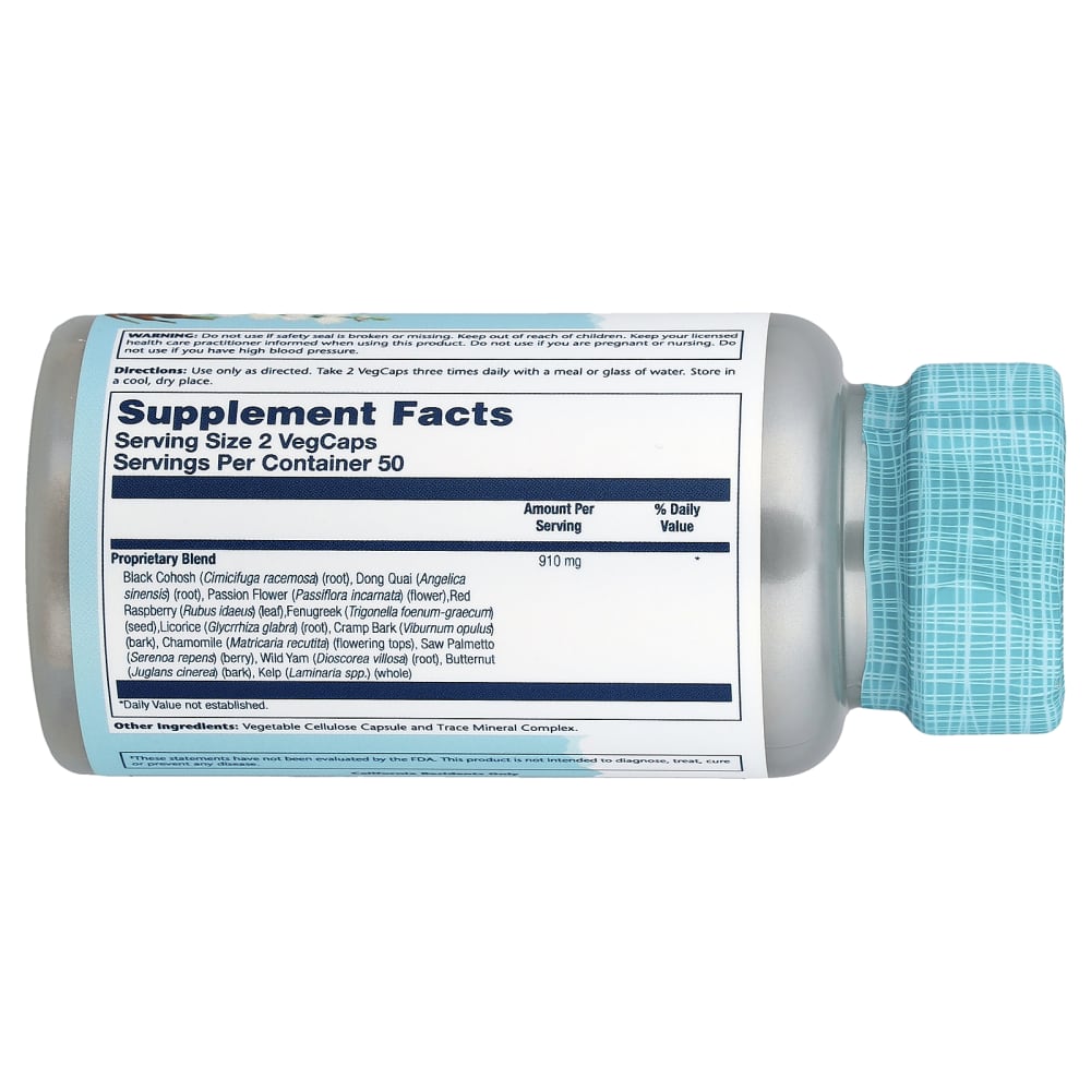Solaray Female Hormone Blend SP-7C™ – 100 VegCaps – vue supplémentaire