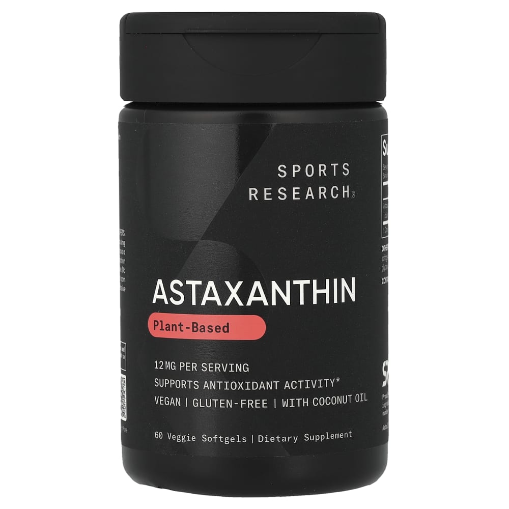 Sports Research Astaxanthine 12 mg – 60 capsules végétales