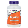 NOW Foods Taurine 500 mg – 100 gélules végétales (Veg Capsules) – photo produit