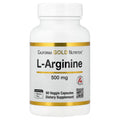 California Gold Nutrition L-Arginine 500 mg – 60 gélules végétales (Veggie Capsules) – photo produit