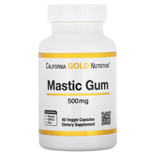 California Gold Nutrition Mastic Gum 500 mg – 60 gélules végétales (Veggie Capsules) – photo produit