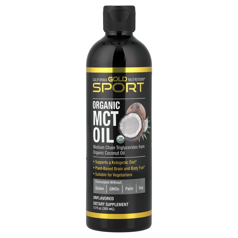 California Gold Nutrition Sport Organic MCT Oil – 355 mL (12 fl oz) – photo produit