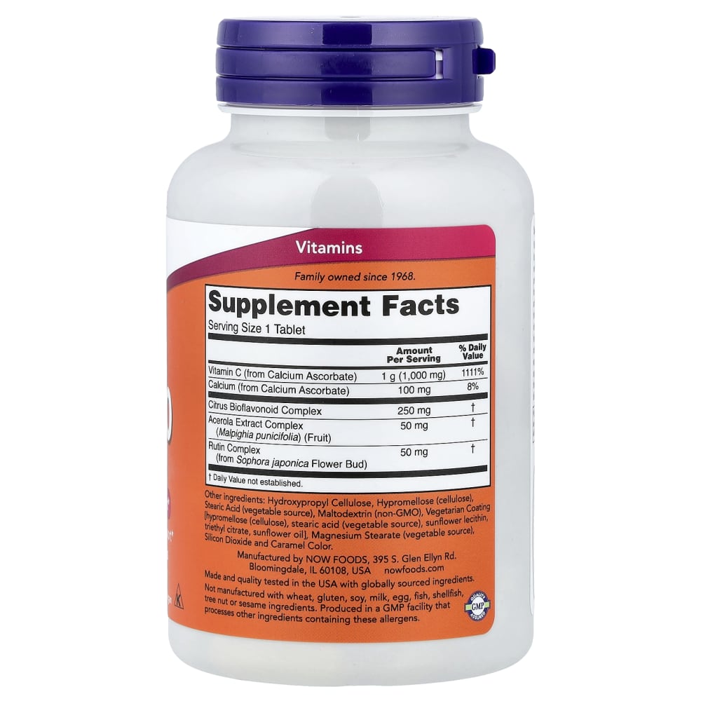 NOW Foods Buffered C-1000 Complex (90 Comprimés) – vue supplémentaire