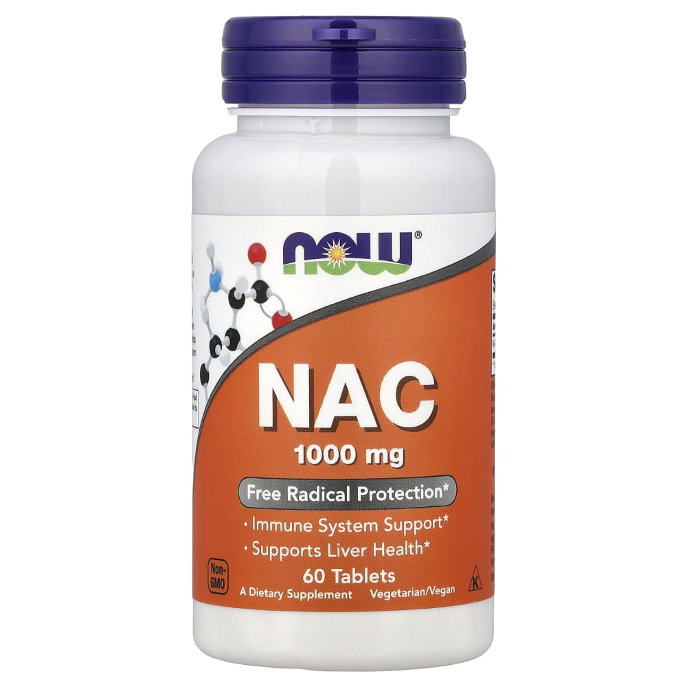 NOW Foods NAC 1000 mg – 60 comprimés – photo produit