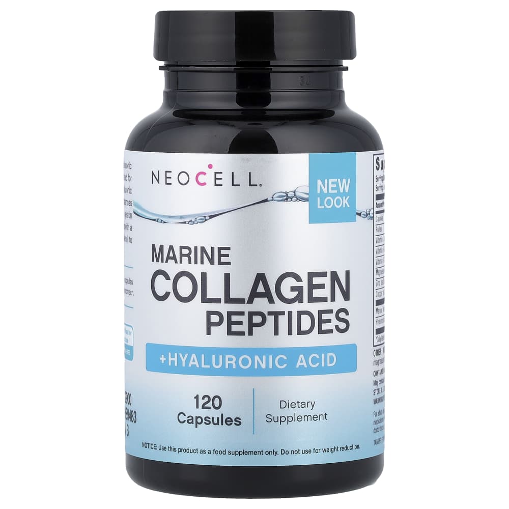Neocell Marine Collagen Peptides + Acide Hyaluronique – 120 capsules – photo produit