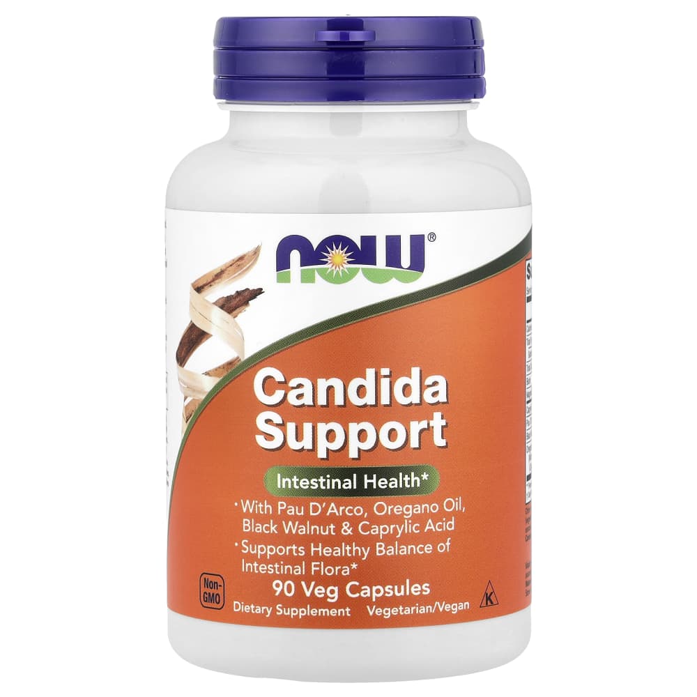 NOW Foods Candida Support – 90 gélules végétales (Veg Capsules) – photo produit