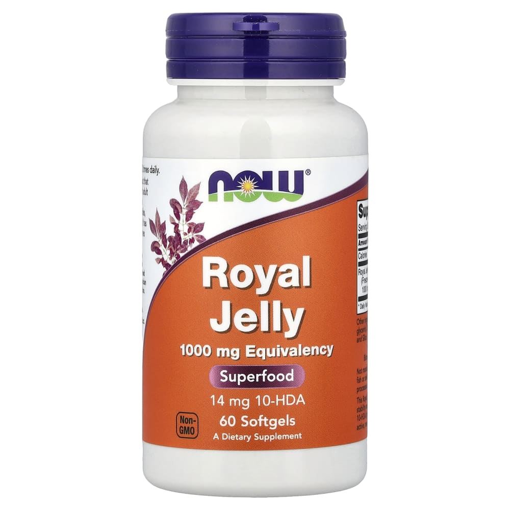 NOW Foods Royal Jelly 1000 mg – 60 Softgels – photo produit