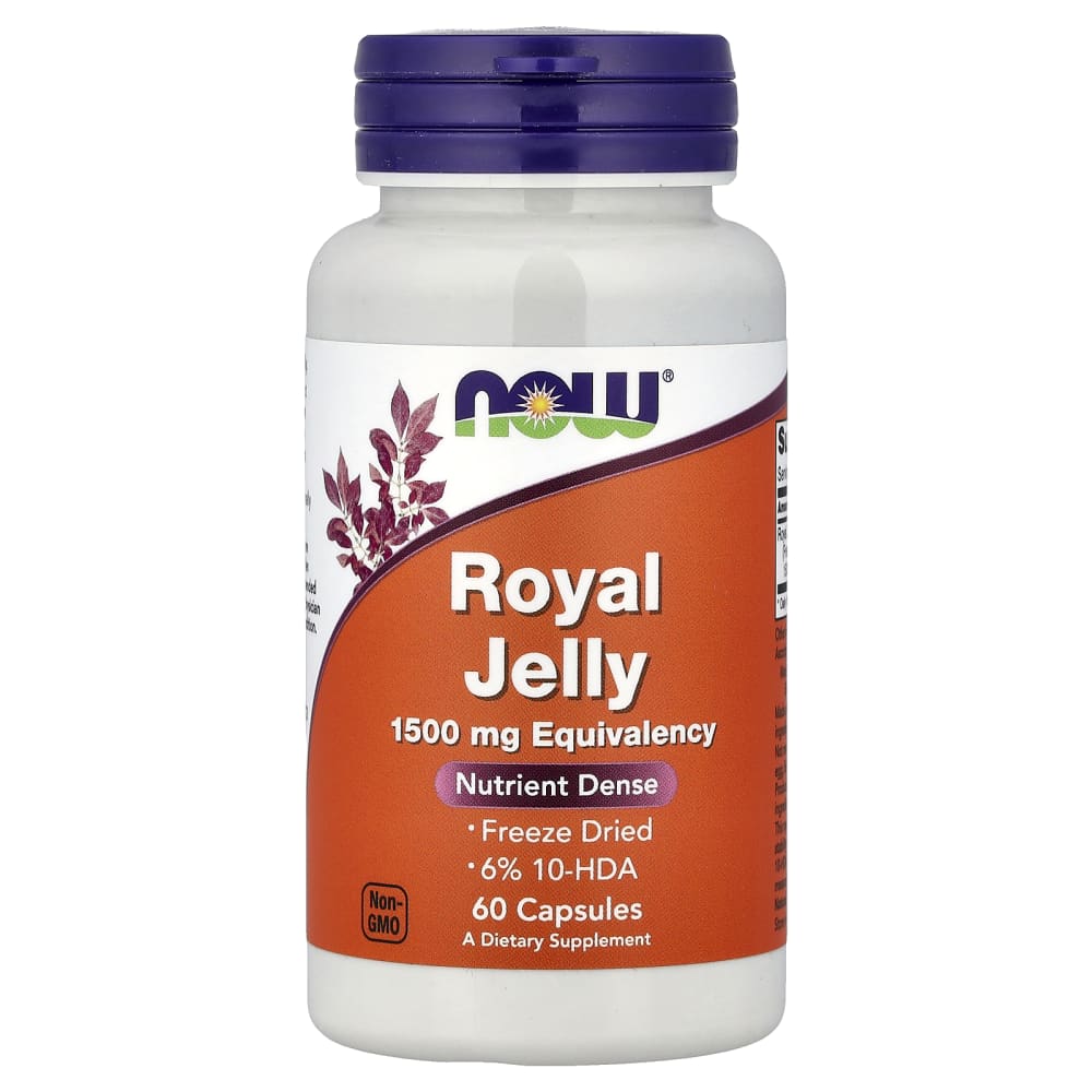 NOW Foods Royal Jelly 1500 mg Equivalency (60 Capsules) – photo produit