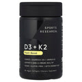 Sports Research D3 + K2 10 000 UI / 100 µg – 60 capsules végétales