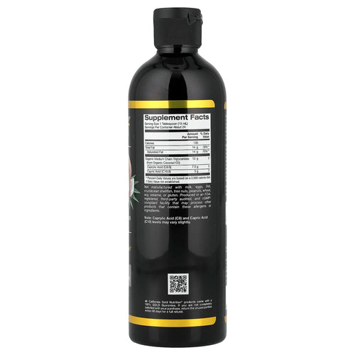 California Gold Nutrition Sport Organic MCT Oil – 355 mL (12 fl oz) – vue supplémentaire