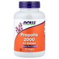 NOW Foods Propolis 2000 Extract 5:1 (90 Softgels) – photo produit