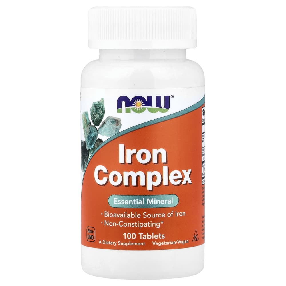 NOW Foods Iron Complex (100 Comprimés) – photo produit