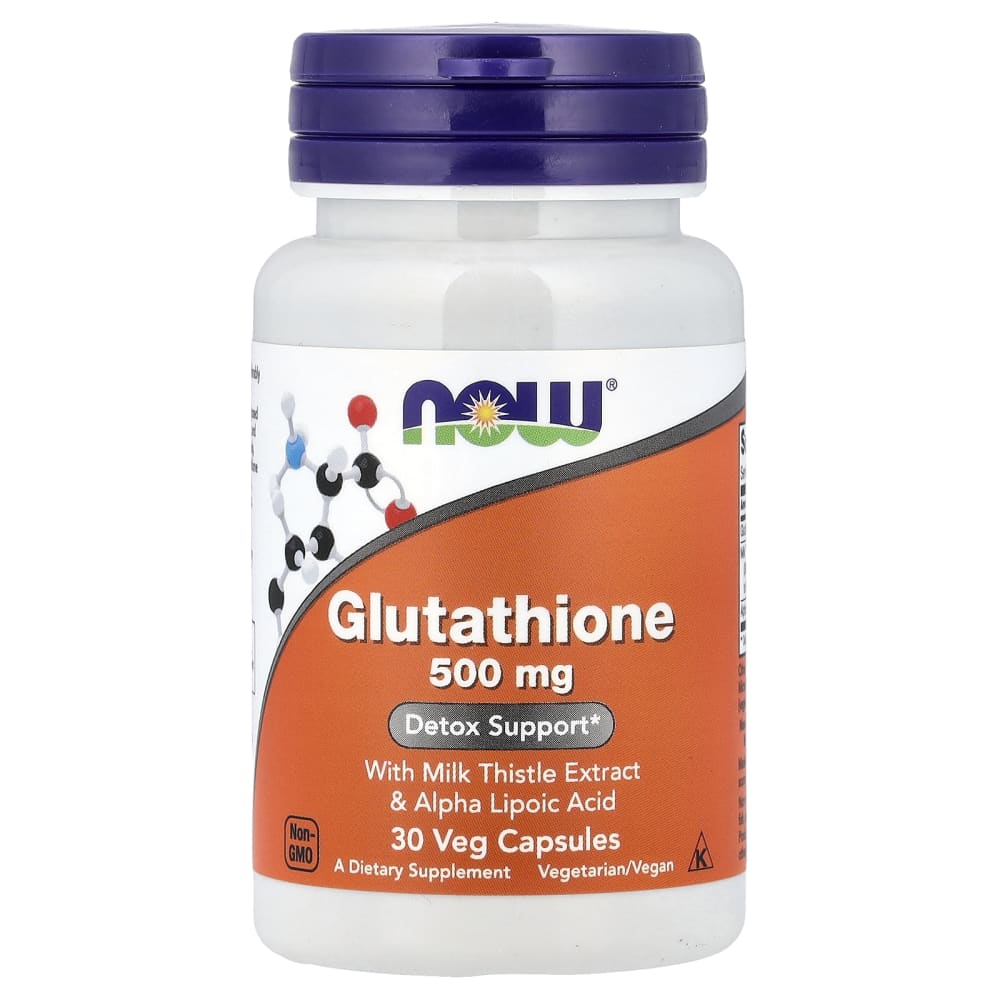 NOW Foods Glutathione 500 mg – 30 capsules végétales – photo produit