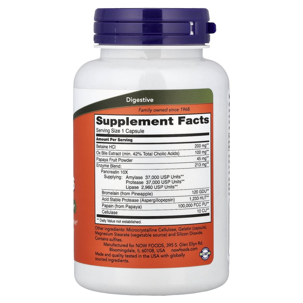 NOW Foods Super Enzymes (90 Capsules) – vue supplémentaire