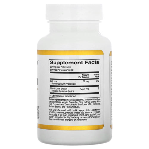 California Gold Nutrition Mastic Gum 500 mg – 60 gélules végétales (Veggie Capsules) – vue supplémentaire
