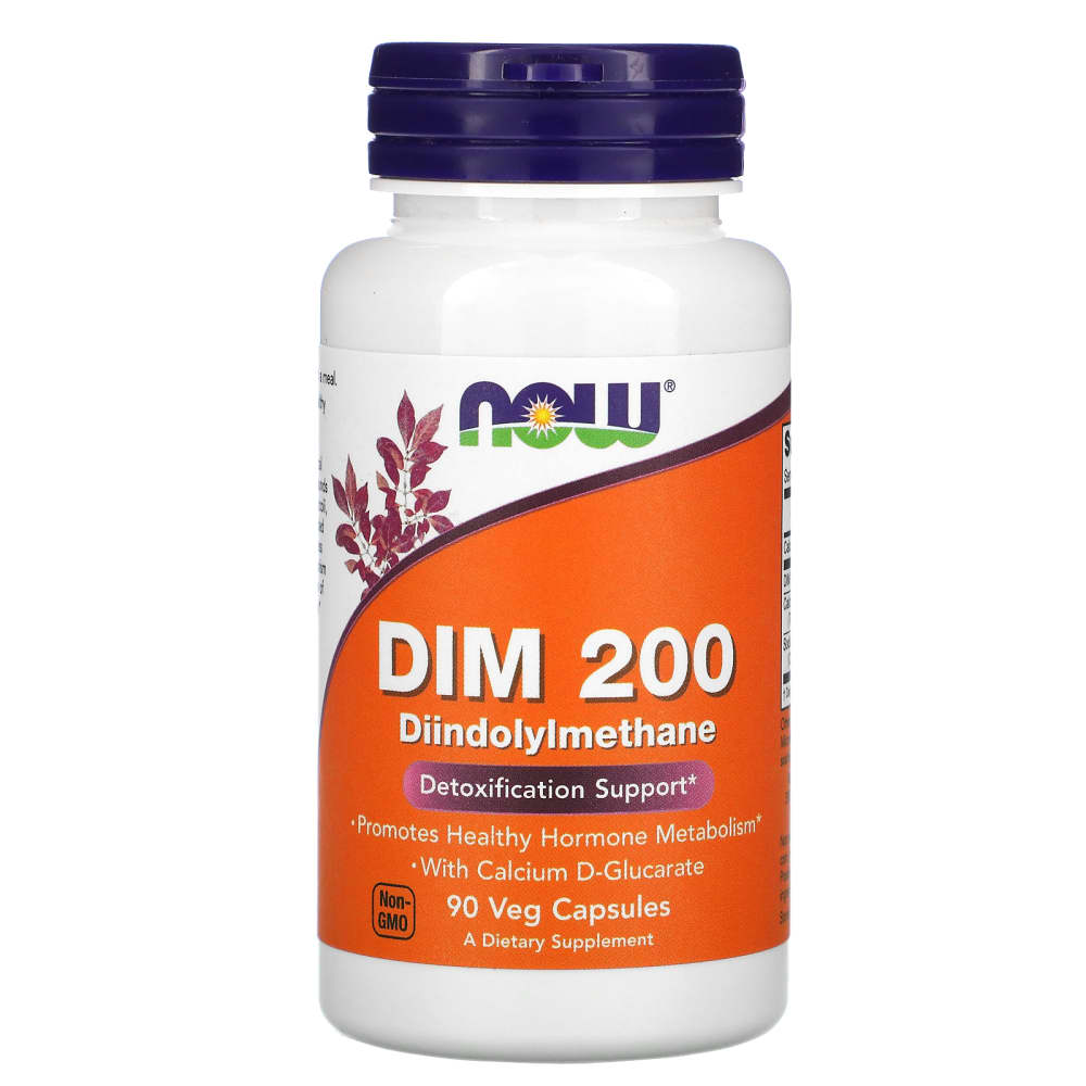 NOW Foods DIM 200 mg – 90 capsules végétales – photo produit