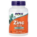 NOW Foods Zinc 50 mg – 250 comprimés – photo produit