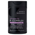 Sports Research Advanced B-Complex – 180 capsules végétales molles (Veggie Softgels)