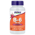 NOW Foods Vitamine B-6 100 mg – 100 capsules végétales – photo produit