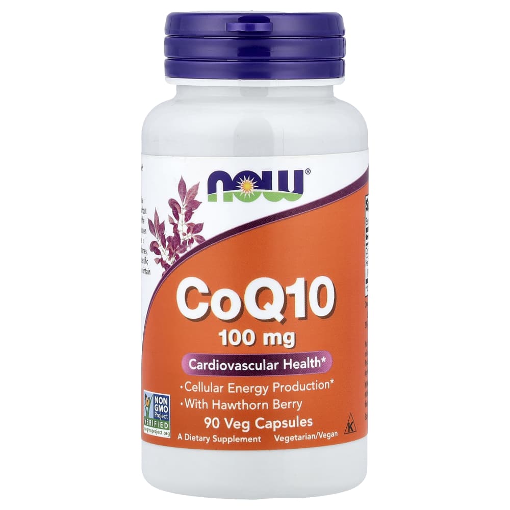 NOW Foods CoQ10 100 mg – 90 capsules végétales – photo produit