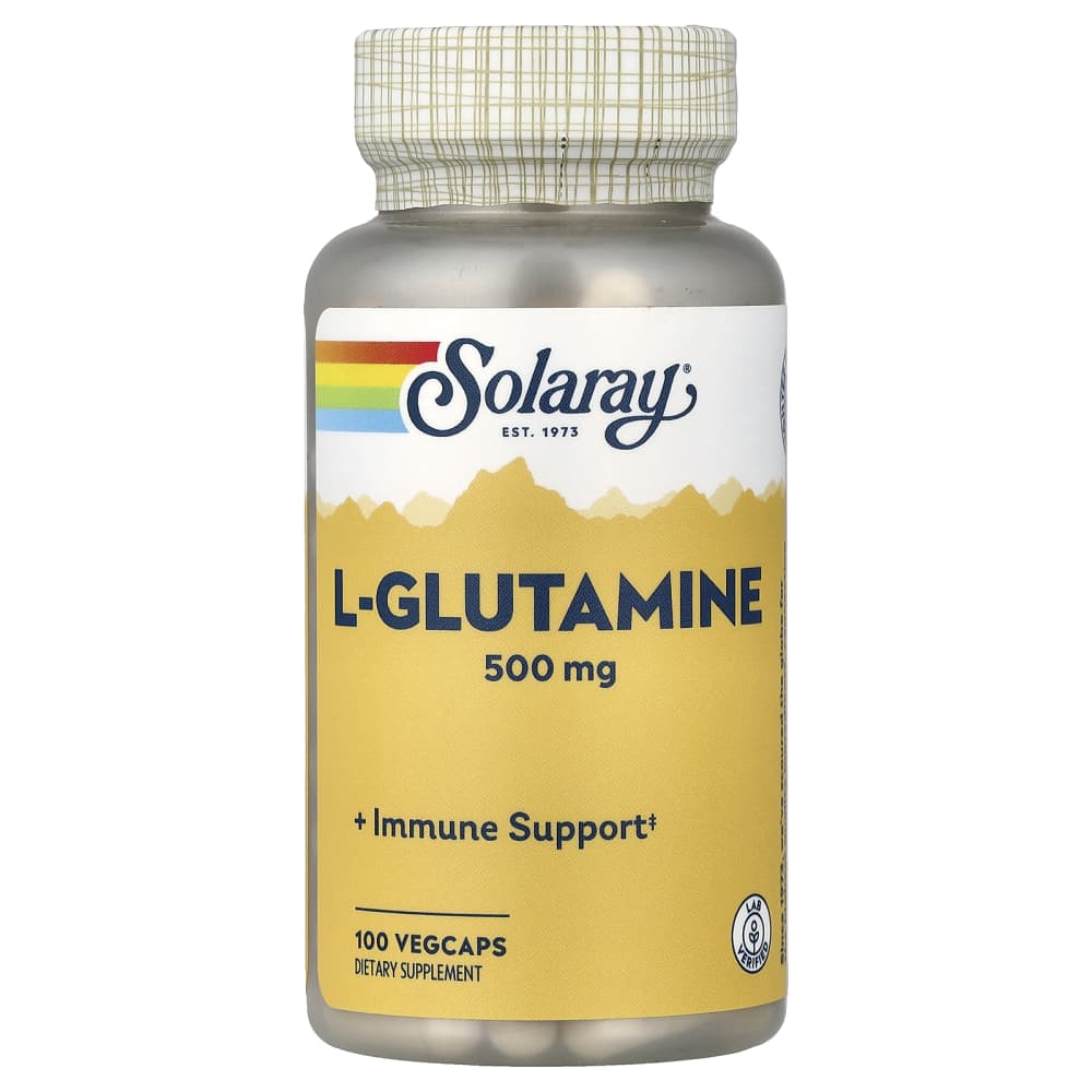 Solaray – L-Glutamine 500 mg – 100 Capsules végétariennes – photo produit