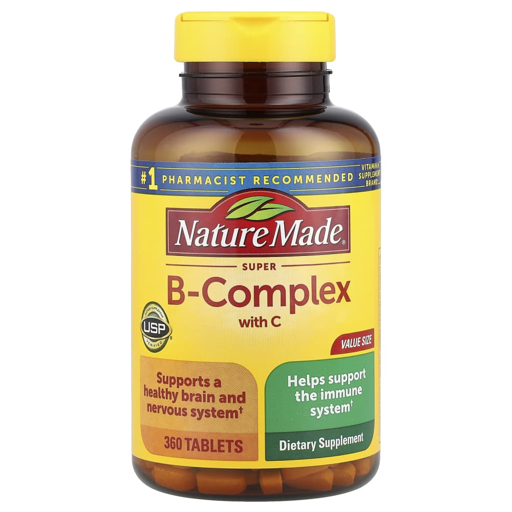 Nature Made Super B-Complex avec Vitamine C – 360 comprimés